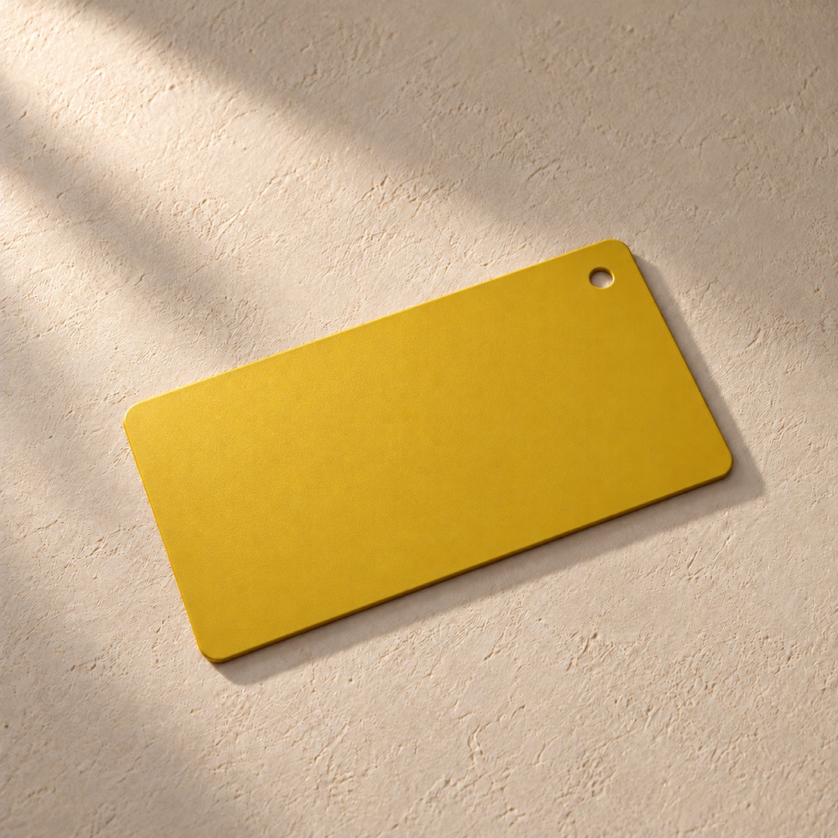 Campione colore Teto metallo giallo – finitura verniciata a polvere, vista 2