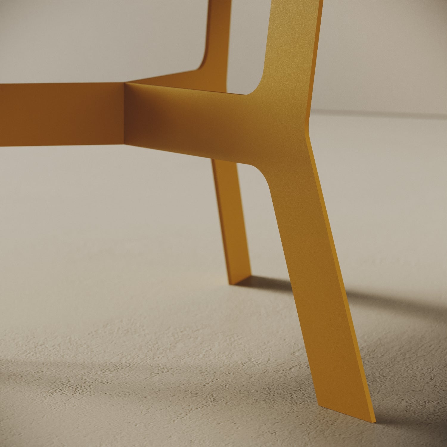 Tavolino da caffè Barcellona giallo basso – misure Ø60 cm H30,3 cm, ferro verniciato