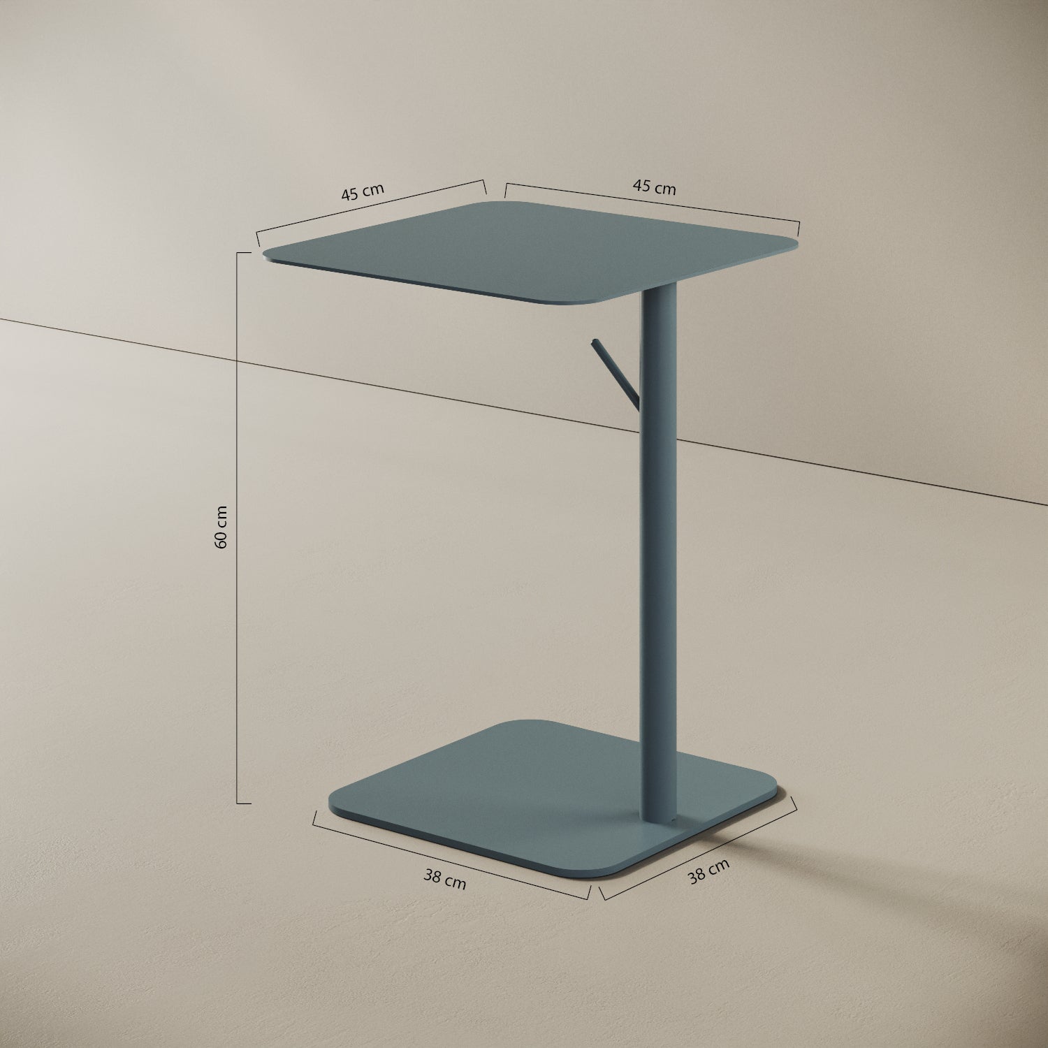 Tavolino da caffè Italia blu — dettaglio design e caratteristiche del prodotto
