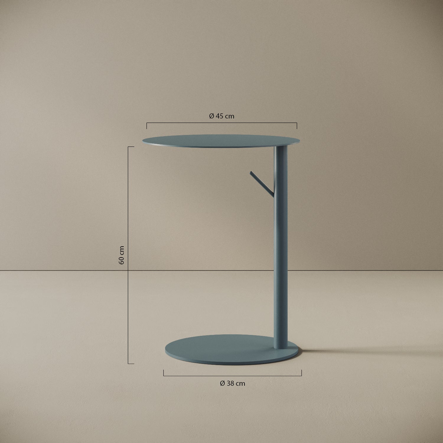 Tavolino da caffè Italia blu — dettaglio design e caratteristiche del prodotto