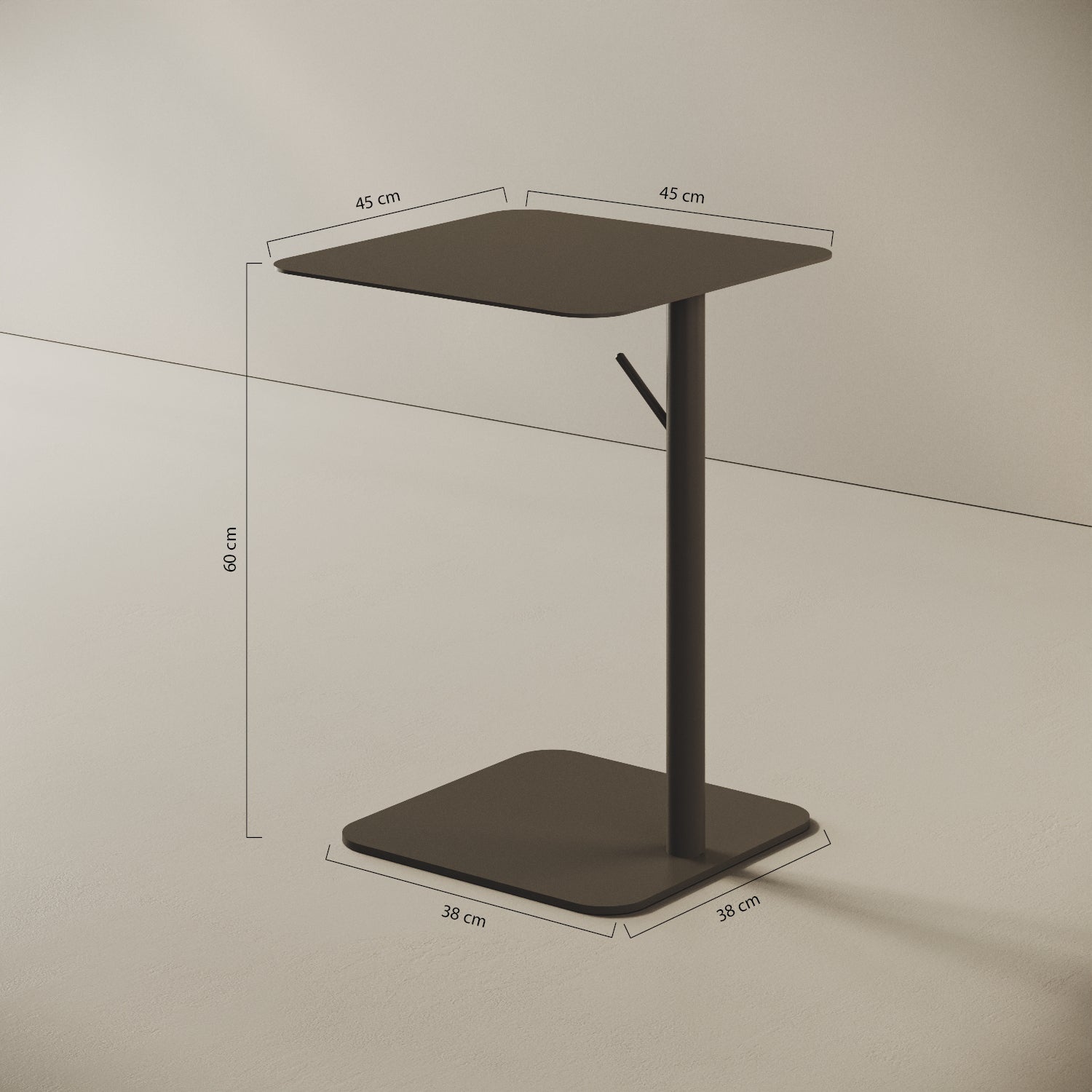 Tavolino da caffè Italia nero — dettaglio design e caratteristiche del prodotto