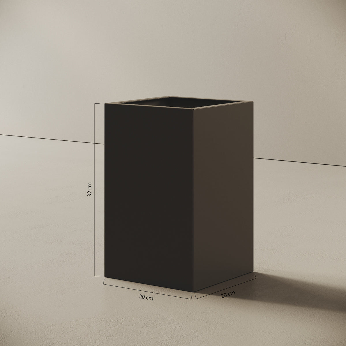 Cestino ALL — caratteristiche del modello nero, ideale per ambienti di lavoro con stile industrial o minimalista