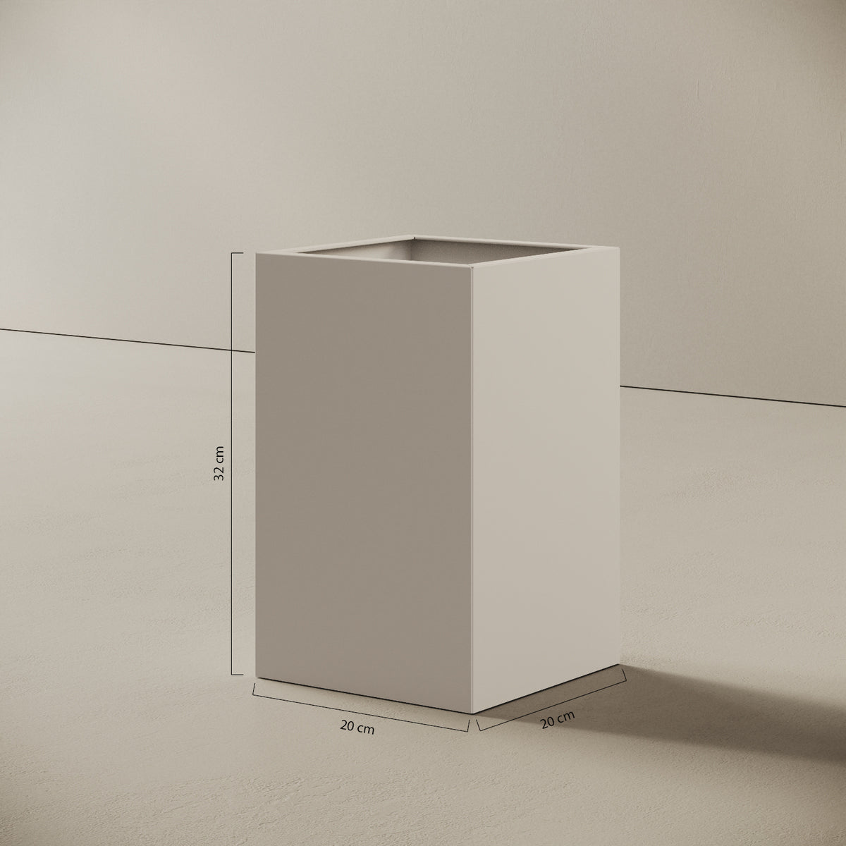 Cestino ALL — versatilità del modello bianco come cestino portacarte o contenitore decorativo per piante
