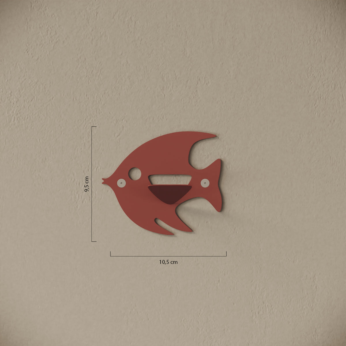 Appendiabiti da muro Fish — misure e caratteristiche