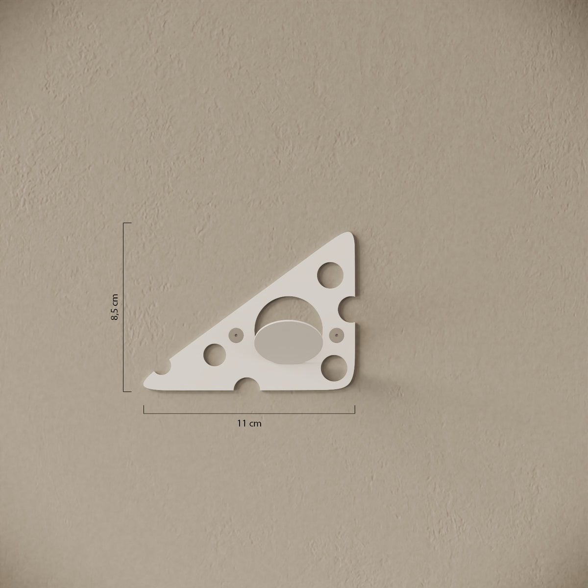 Appendiabiti da muro Cheese — misure e caratteristiche