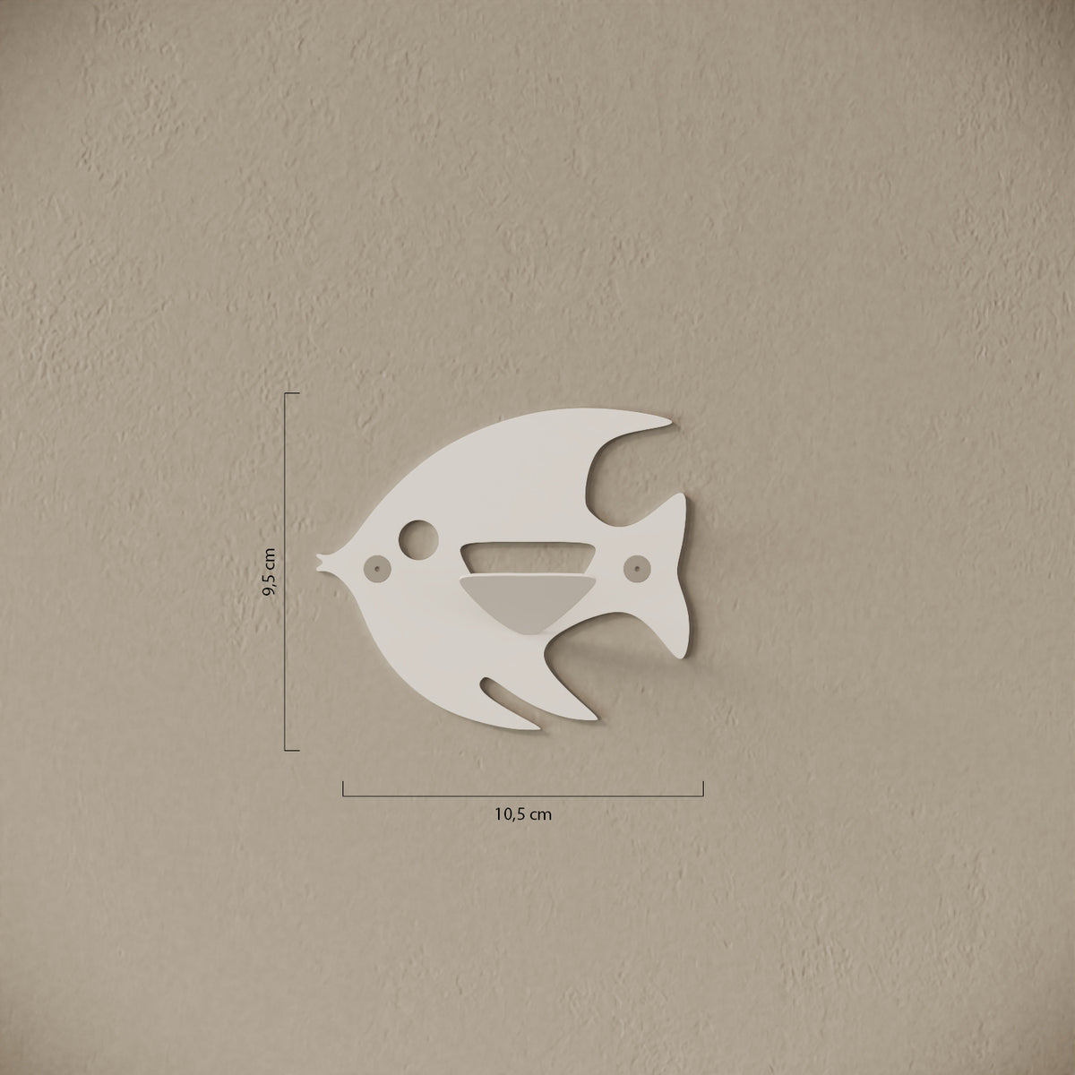 Appendiabiti da muro Fish — misure e caratteristiche