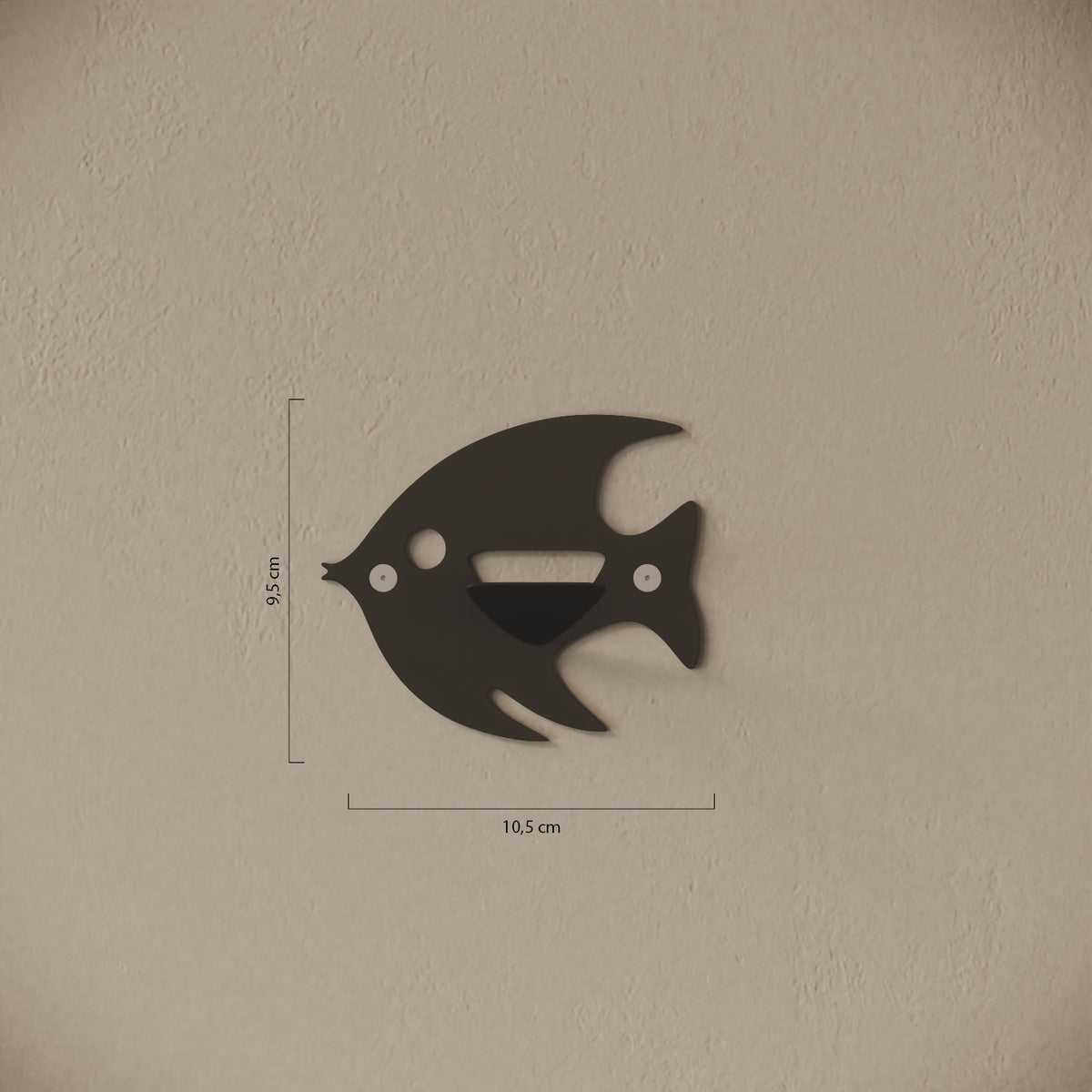Appendiabiti da muro Fish — misure e caratteristiche