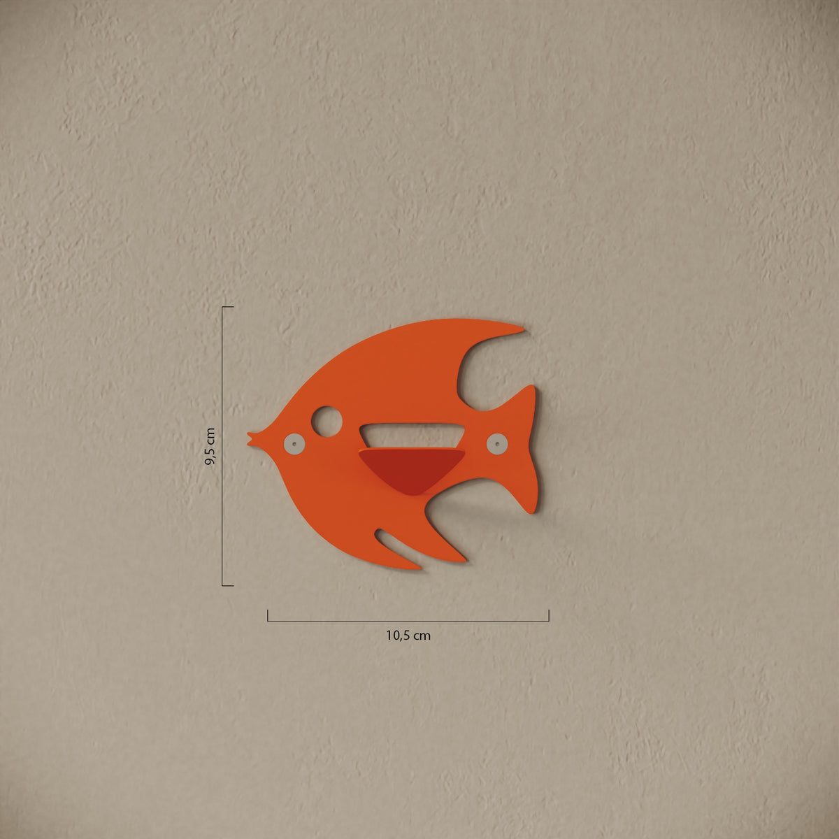 Appendiabiti da muro Fish — misure e caratteristiche