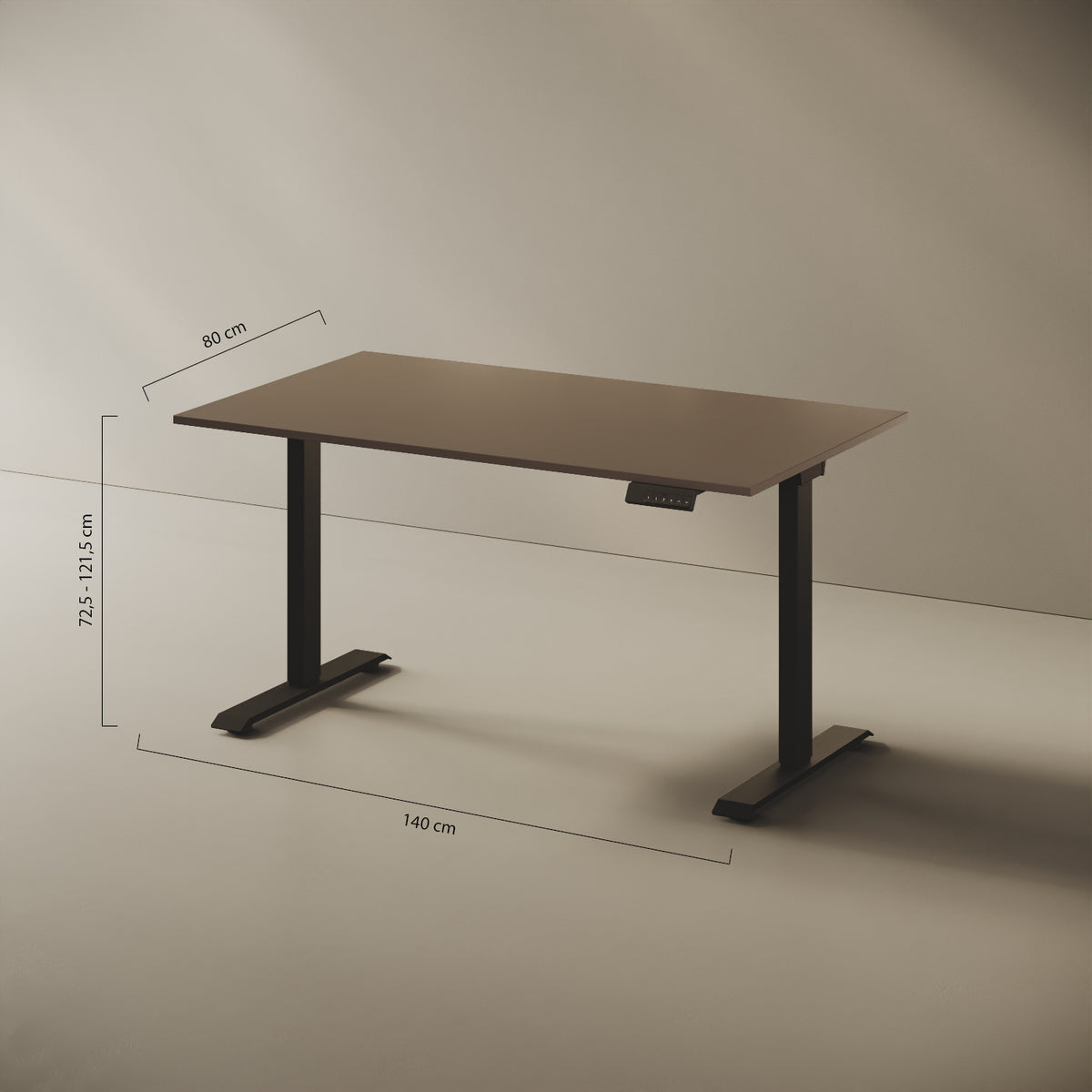 Scrivania Elevabile Up — caratteristiche tecniche del sistema sit-stand, regolazione da 65 a 130 cm