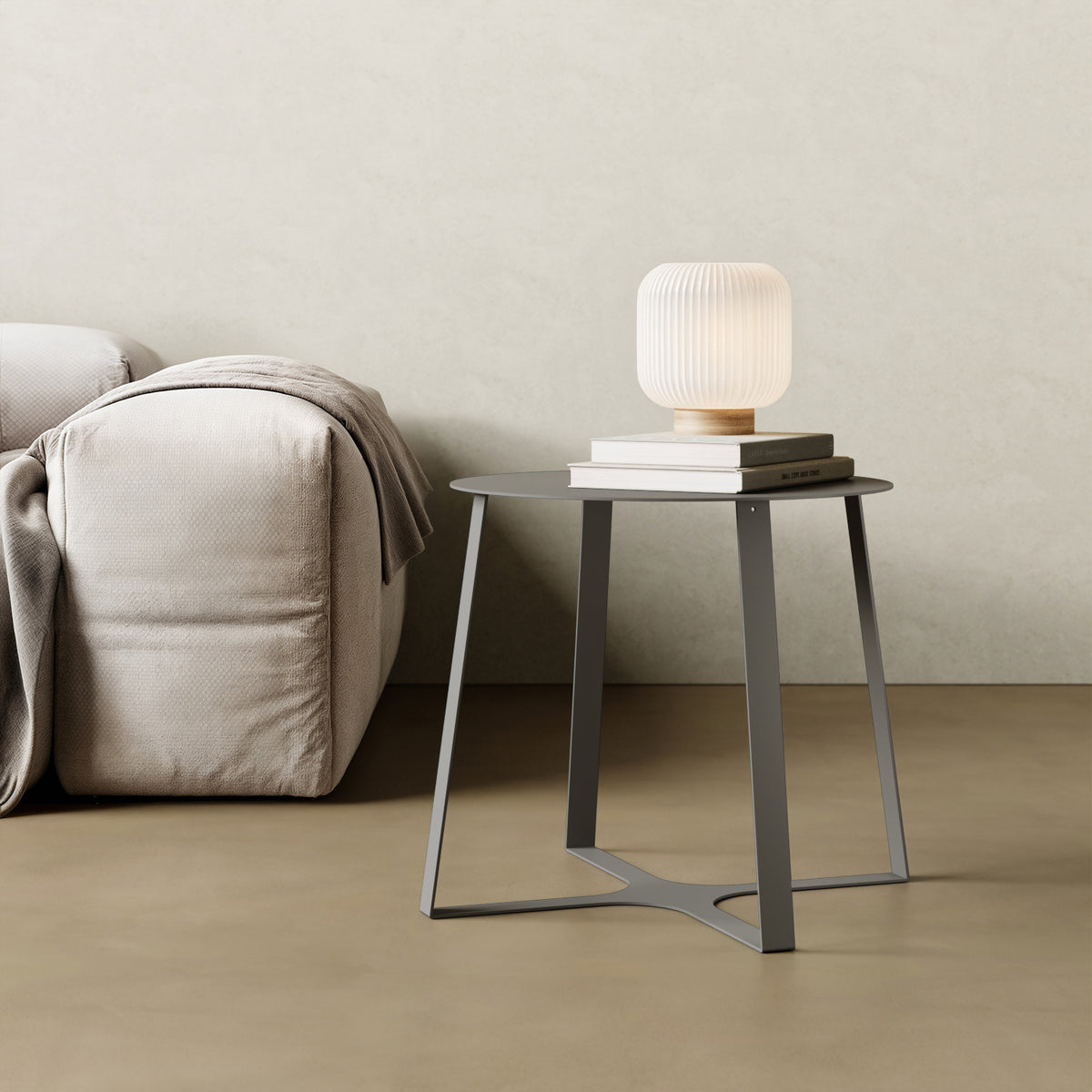 Tavolino da caffè Japan grigio M in contesto living