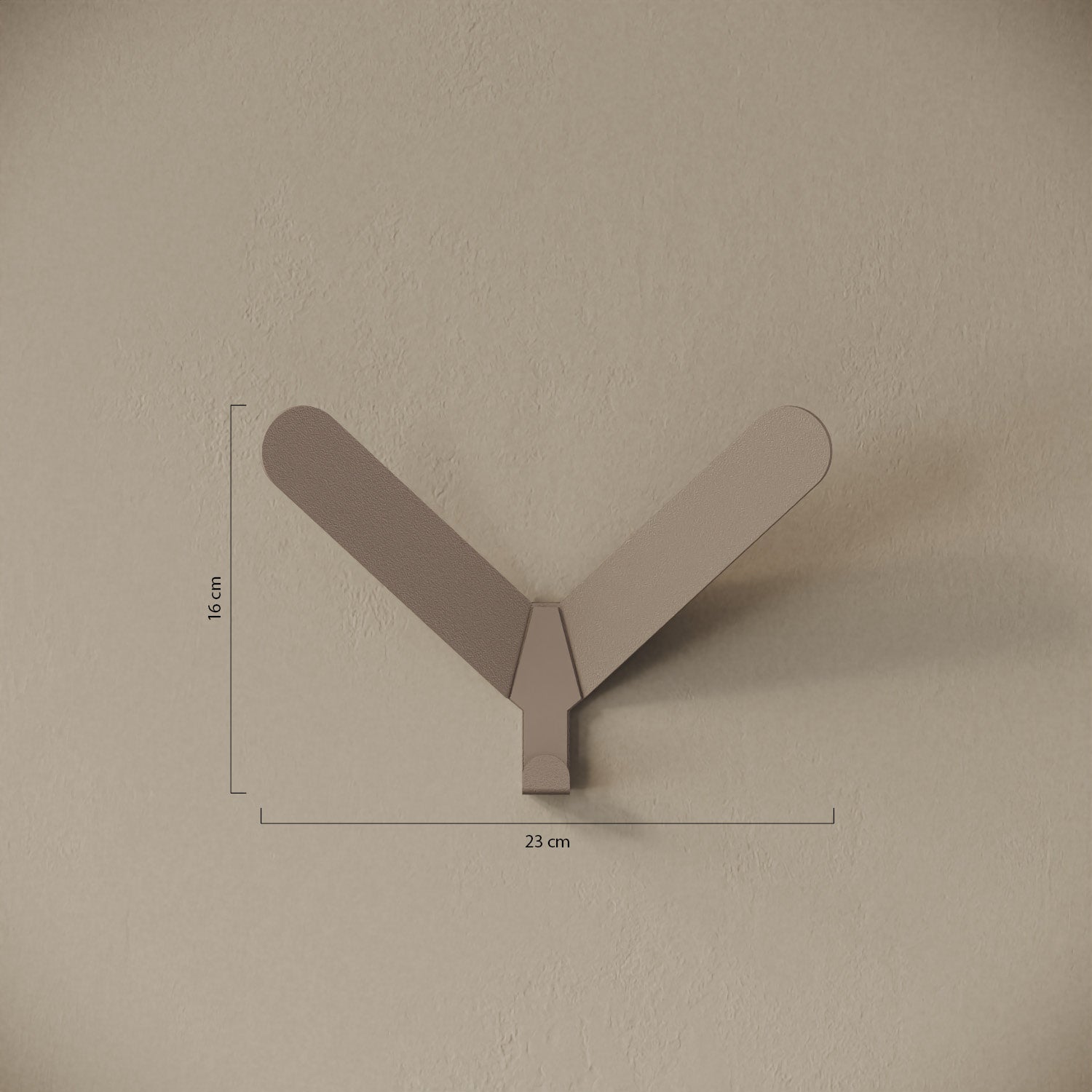 Appendiabiti Praga arancione – misure 23x16 cm, gancio a muro in metallo verniciato