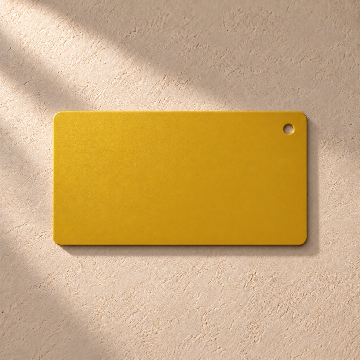 Campione colore Teto metallo giallo – finitura verniciata a polvere, vista 1