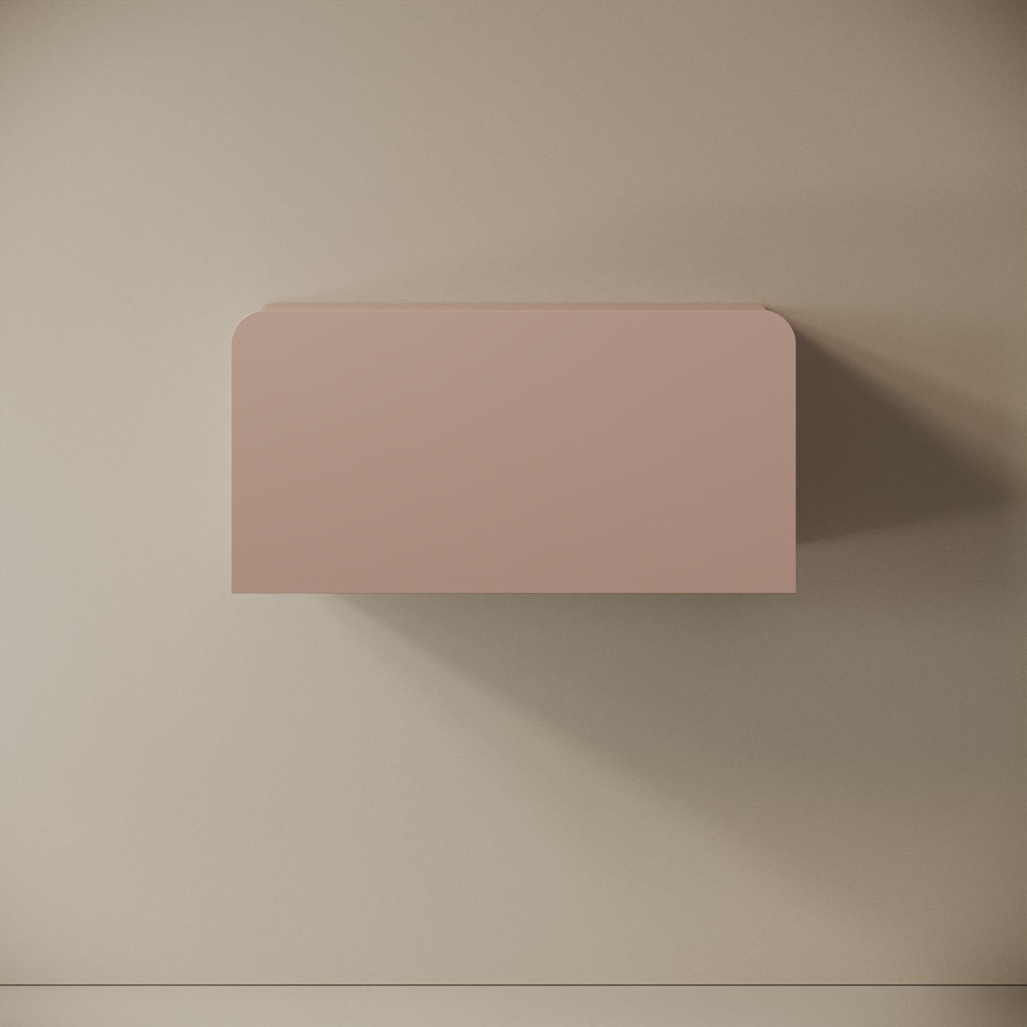 Scrittoio Segno cipria aperto, vista frontale – scrivania 84x42 cm, melaminico