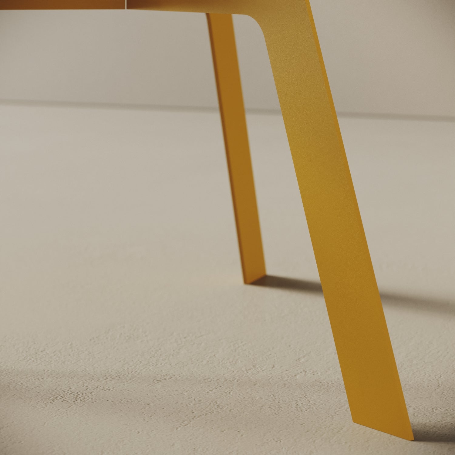 Tavolino da caffè Barcellona giallo alto – misure Ø60 cm H44 cm, ferro verniciato