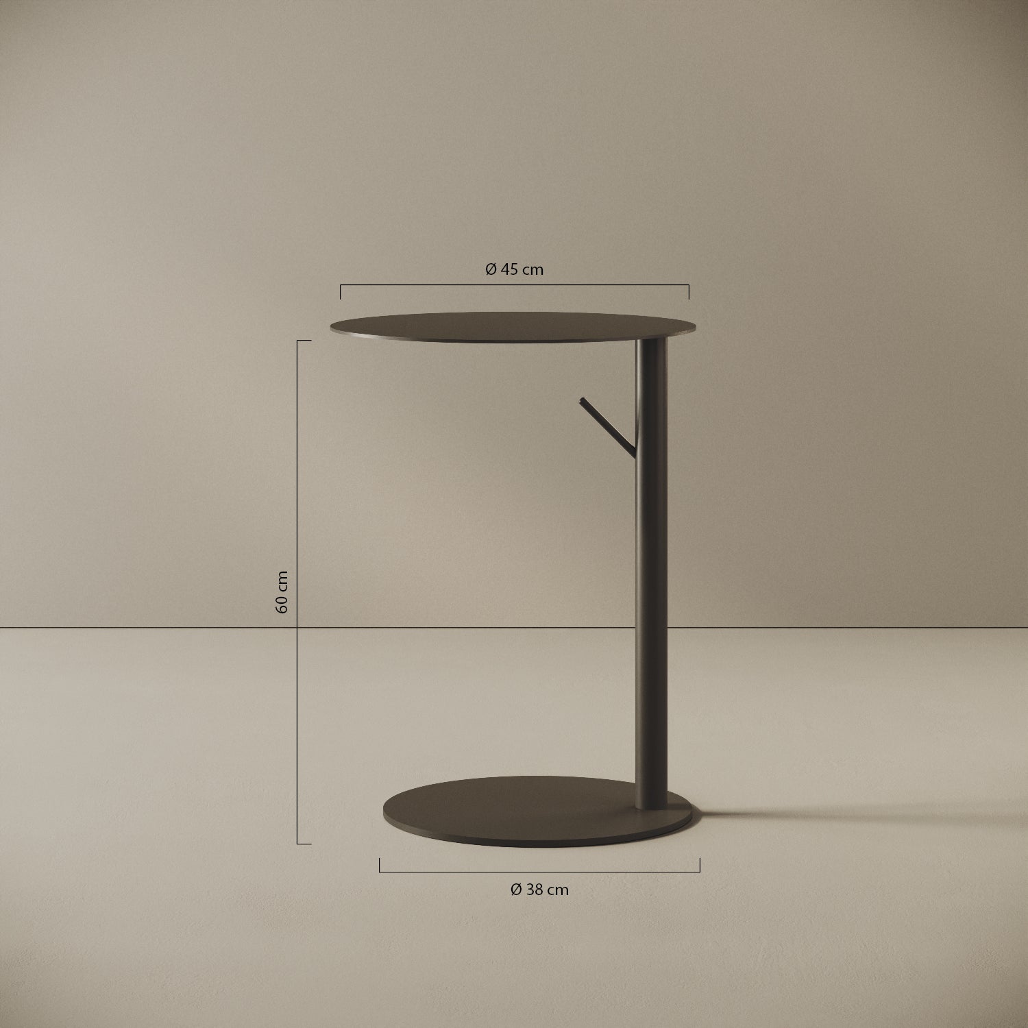 Tavolino da caffè Italia nero — dettaglio design e caratteristiche del prodotto